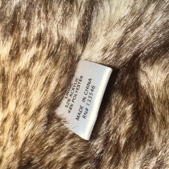 Crosby Tan Faux Suede and Fur Sleeveless Warm Winter Layering Vest Size Large - Picture 11 of 14